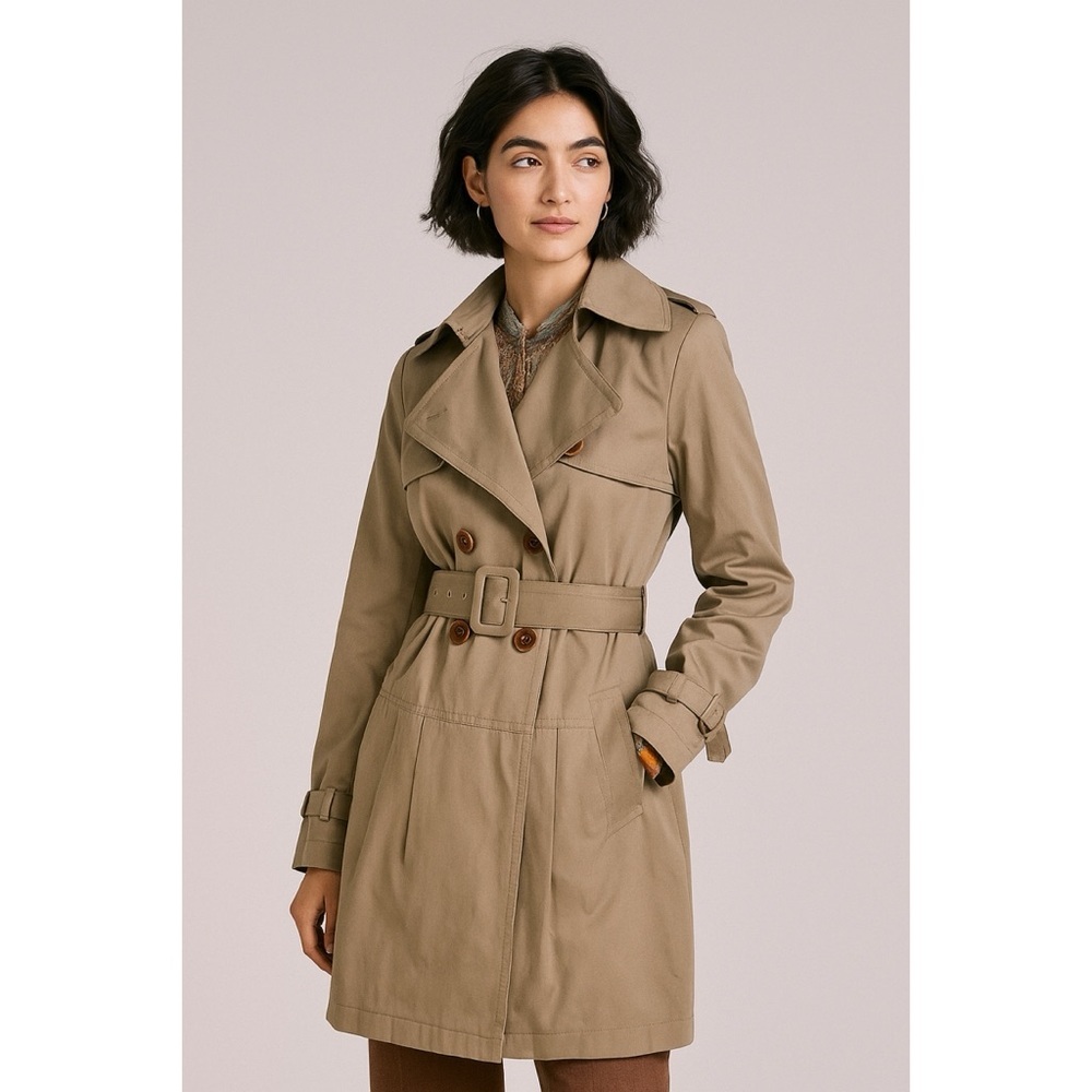 Theory KAMALIA Hunter Belted Classic Trench Coat S​​​​​​